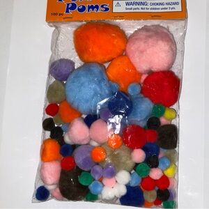 Lakeshore Assorted Colorful Pom Poms